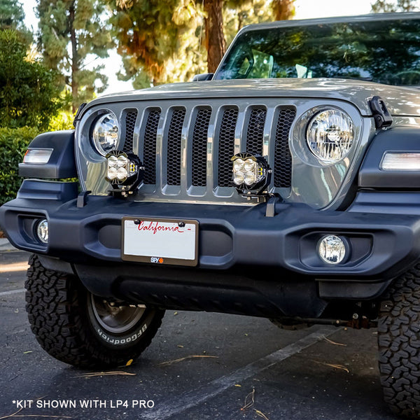 Baja Designs 2018+ Jeep Wrangler JL / Gladiator JT Dual LP6 Auxiliary Light Kit