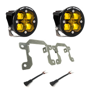 Baja Designs SAE Fog Pocket Light Kit Amber - Ford 2019 - 2023 Ranger / 2021 + Bronco w/ OEM Plastic Bumper/Capable Bumper