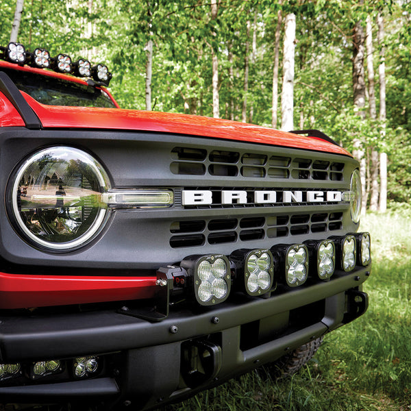 Baja Designs 6XL Linkable Bumper Light Kit - Ford 2021 + Bronco / 2022 + Bronco Raptor w/ OEM Modular Steel Bumper