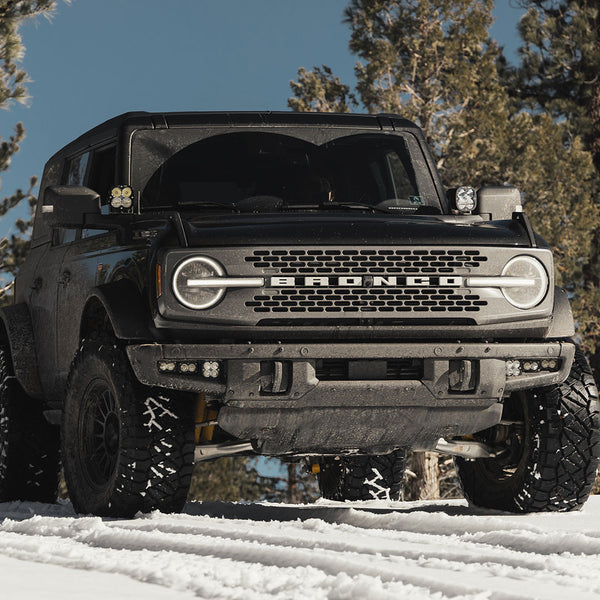 Baja Designs 2021+ Ford Bronco / 2022 + Bronco Raptor Fog Pocket Kit Sportsmen Squadron Sport / S2 w/Upfitter