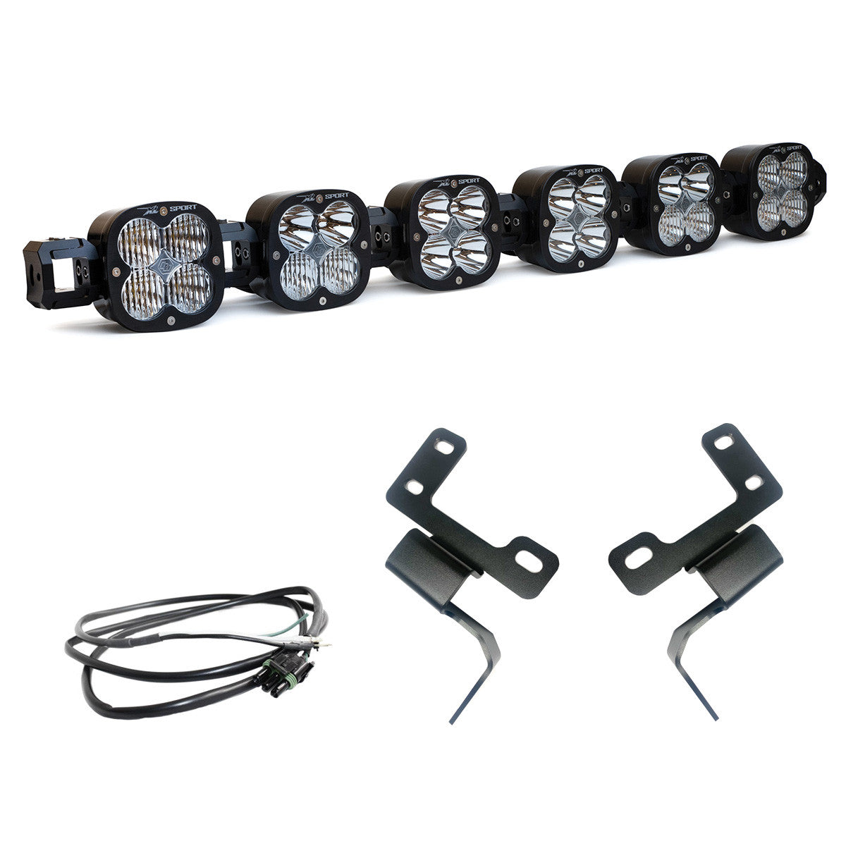 Baja Designs 6XL Linkable Bumper Light Kit - Ford 2021 + Bronco OE Plastic Bumper