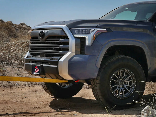 aFe Front Tow Hook Red 2022 + Toyota Tundra 3.5L V6