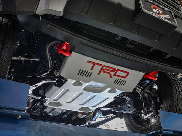 aFe Front Tow Hook Red 2022 + Toyota Tundra 3.5L V6