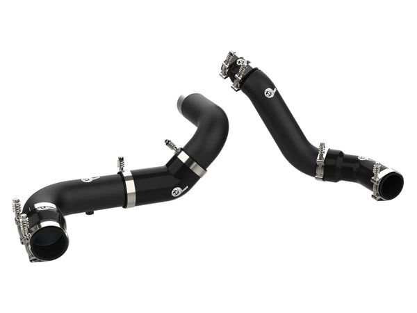 aFe 2016 - 2019 RAM 1500 V6 3.0L (TD) BladeRunner 3in Aluminum Hot & Cold Charge Pipe Kit - Black