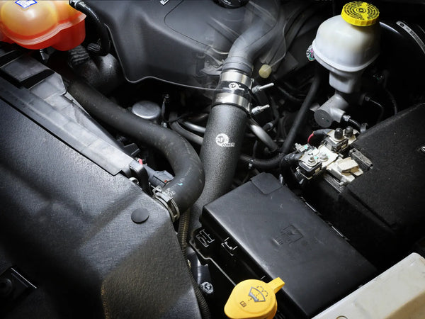 aFe 2016 - 2019 RAM 1500 V6 3.0L (TD) BladeRunner 3in Aluminum Hot & Cold Charge Pipe Kit - Black