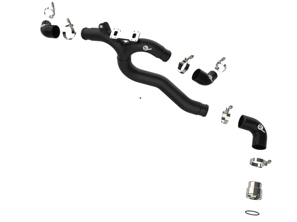 aFe Kia Stinger 2018 - 2023 V6-3.3L (tt) BladeRunner Hot Charge Pipe- Black