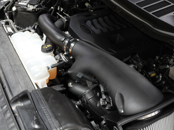 aFe BladeRunner 2021 - 2022 Ford F-150 Ecoboost V6-3.5L(tt) Aluminum Hot and Cold Charge Pipe Kit Black