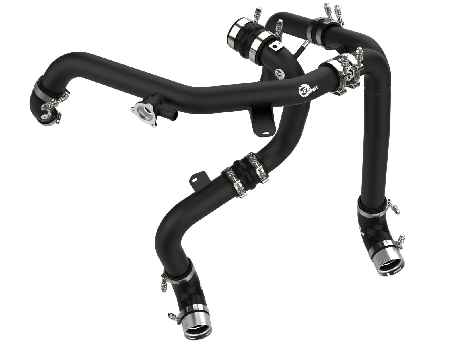aFe 2021 + Ford Bronco V6-2.7Ltt BladeRunner Alum Hot & Cold Charge Pipe Kit - Black