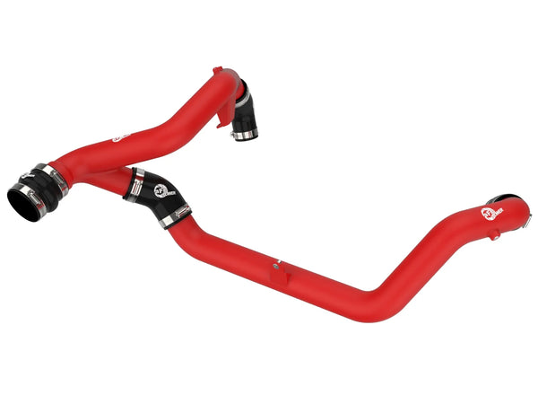 aFe BladeRunner 2 1/4in Intercooler Hot Side Charge Pipe 2022 - 2025 Ford Explorer / ST / Aviator V6-3.0L (tt) - Red / Black