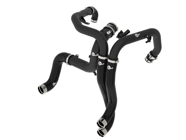 aFe 2022 + Ford Bronco Raptor BladeRunner Aluminum Hot and Cold Charge Pipe Kit Red / Black