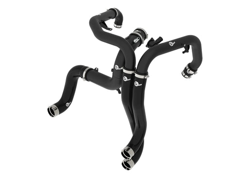 aFe 2022 + Ford Bronco Raptor BladeRunner Aluminum Hot and Cold Charge Pipe Kit Red / Black