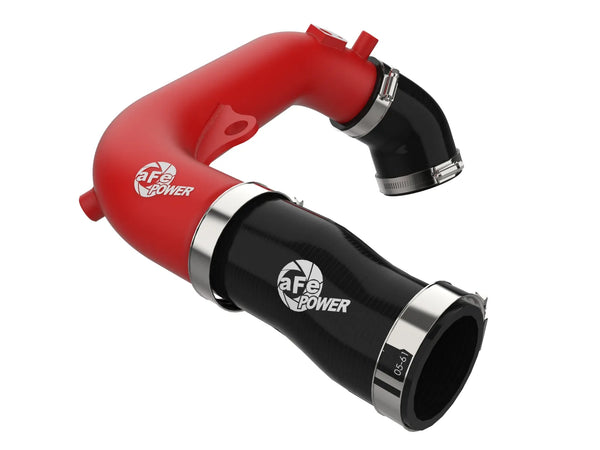 aFe 2024+ Jeep Wrangler JL L4-2.0L (t) BladeRunner 2-1/2in Aluminum Hot Charge Pipe - Black / Red