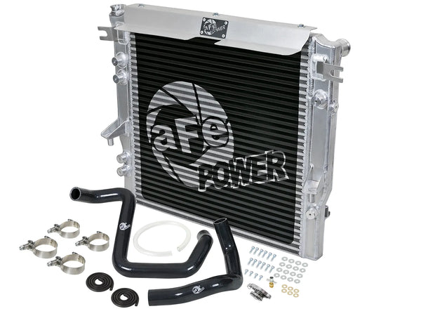 aFe BladeRunner GT Series Bar and Plate Radiator w/ Black Hoses 2012 - 2018 Jeep Wrangler (JK) V6 3.6L