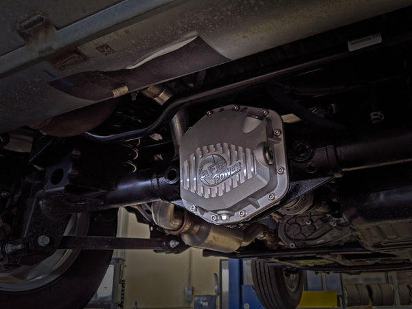 aFe Power Street Series Rear Differential Cover Raw w/Machined Fins 2018 - 2021 Jeep Wrangler JL Dana M200