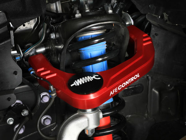 aFe Control 2024 + Toyota Tacoma Billet Upper Control Arms - Set (Red)