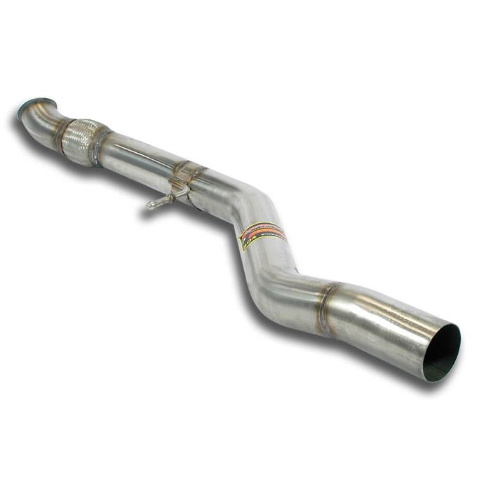 Supersprint F22 / F3X / F87 N55 Stainless Front Center Pipe - Non-Resonated