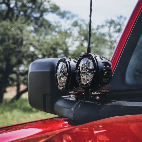 Rigid Industries 2021 + Ford Bronco A-Pillar Light Kit (Incl. 360-spot and 360-Drive)