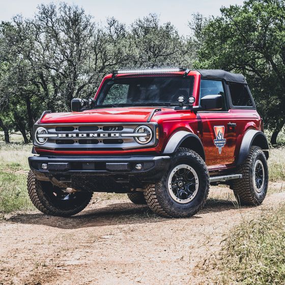 Rigid Industries 2021 + Ford Bronco A-Pillar Light Kit (Incl. 360-spot and 360-Drive)