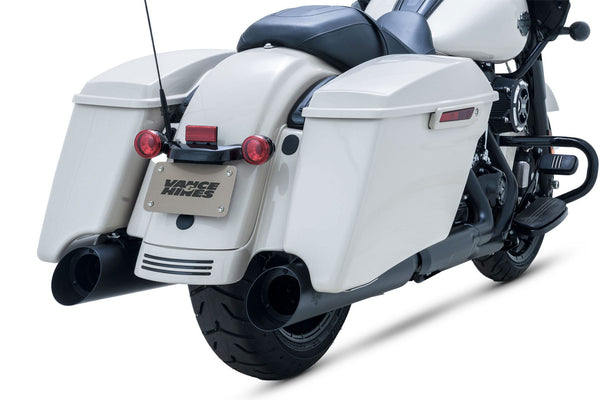 Vance & Hines Harley Davidson 2017 -2022 Touring Blackslash 450 S/OS Black Slip-On Exhaust