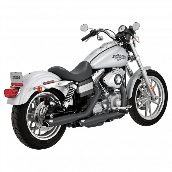Vance & Hines Harley Davidson Dyna 1991 - 2017 Twin Slash 3" Slip-Ons Black PCX Exhaust