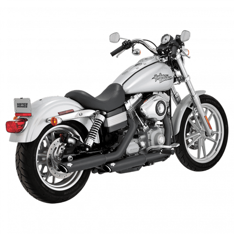 Vance & Hines Harley Davidson Dyna 1991 - 2017 Twin Slash 3" Slip-Ons Black PCX Exhaust