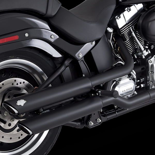 Vance & Hines Harley Davidson Softail 2007 - 2017 Fatboy Twin Slash 3" Chrome Slip-On Exhaust