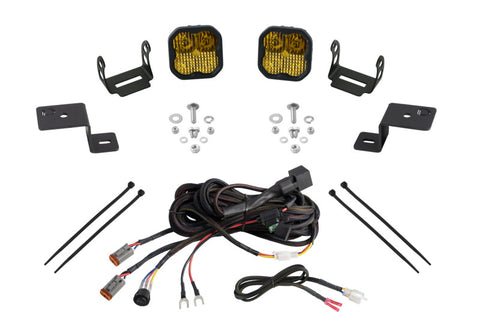 Diode Dynamics 2021 + Ford F-150 SS3 Stage Series Backlit Ditch Light Kit - Yellow Pro Combo