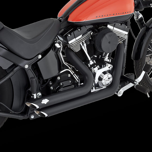 Vance & Hines Harley Davidson Softail 2012 - 2017 Shortshots Staggered Black Full System Exhaust