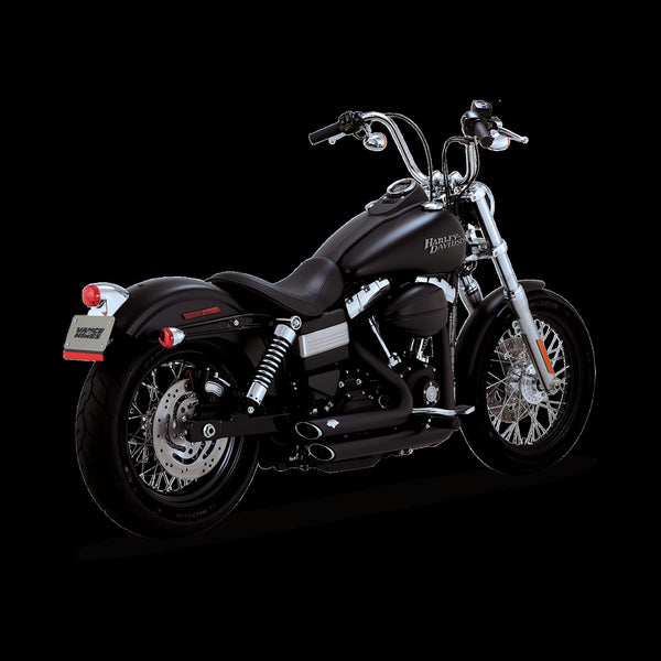 Vance & Hines Harley Davidson Dyna 2012 - 2017 Shortshots Staggered Black PCX Full System Exhaust