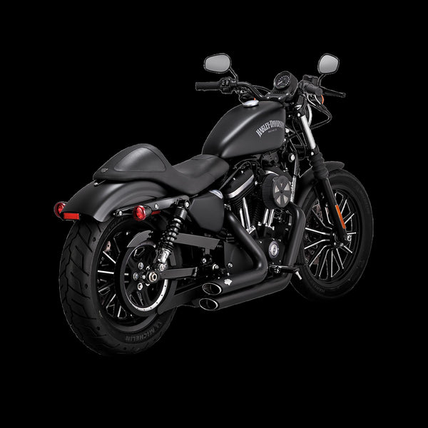 Vance & Hines Harley Davidson Softail 2012 - 2017 Shortshots Staggered Black Full System Exhaust