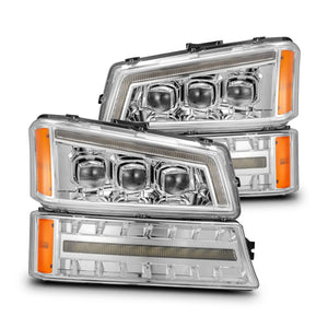 AlphaRex 2003 - 2006 Chevy Silverado 1500/2500HD/3500HD/Avalanche Chrome NOVA LED Proj Headlights