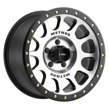 Method MR305 NV 17x8.5 0mm Offset 5x5 ( 5x127 ) 94mm CB Machined/Black Street Loc Wheel