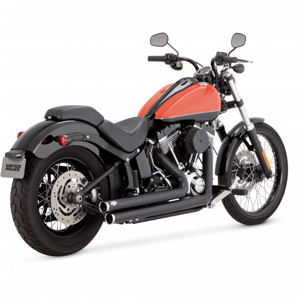 Vance & Hines Harley Davidson Softail 1986 - 2017 Bigshots Staggered Black Full System Exhaust