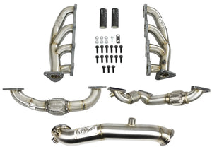 aFe Twisted Steel Headers Up-Pipes & Down-Pipe 2011 - 2015 Silverado / Sierra 2500 / 3500 HD V8-6.6L Duramax (Diesel) LML