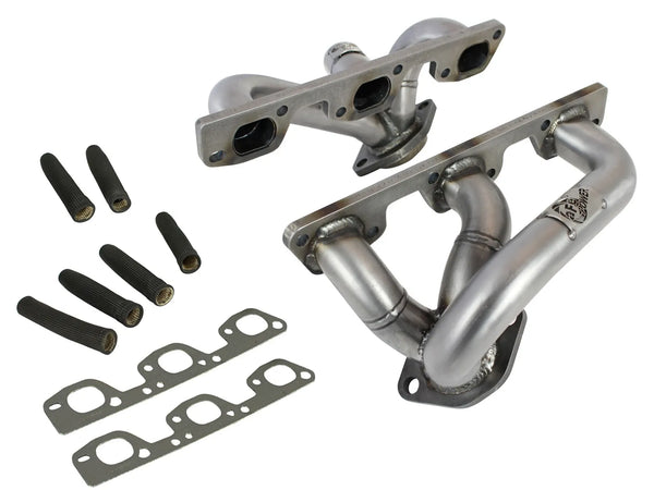 aFe Twisted Steel Header SS-409 HDR Jeep Wrangler JK 2007 - 2011 V6 3.8L