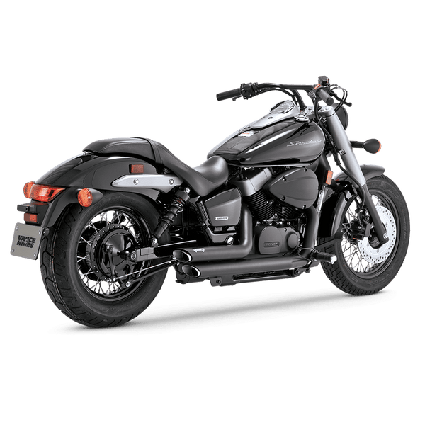 Vance & Hines 2010 - 2023 Honda Shadow Aero/Shadow Phantom Shortshots Staggered Full System Exhaust - Black
