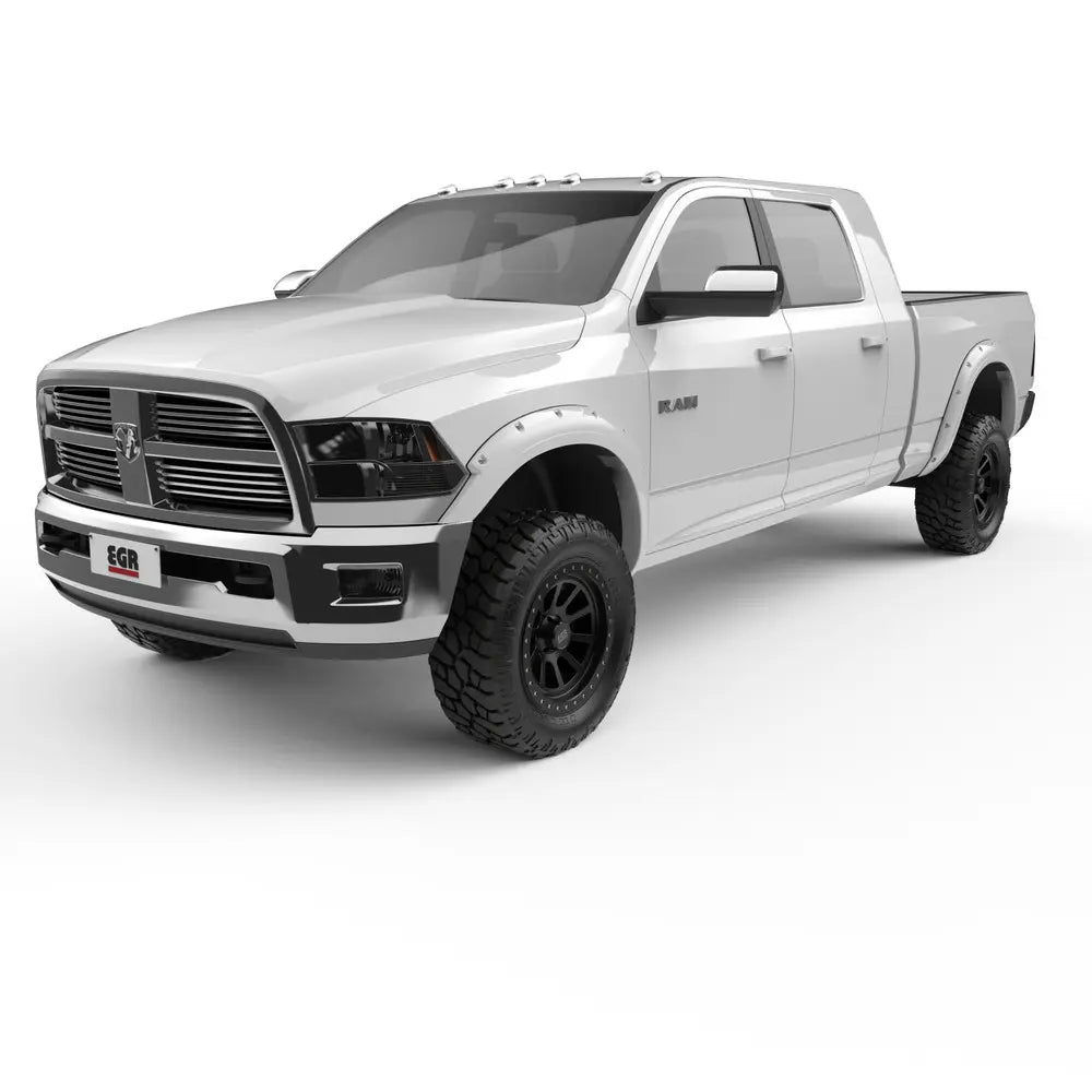 EGR 2010 - 2018 Dodge Ram 2500 / 3500 HD Bolt-On Look Color Match Fender Flares - Set - Bright White