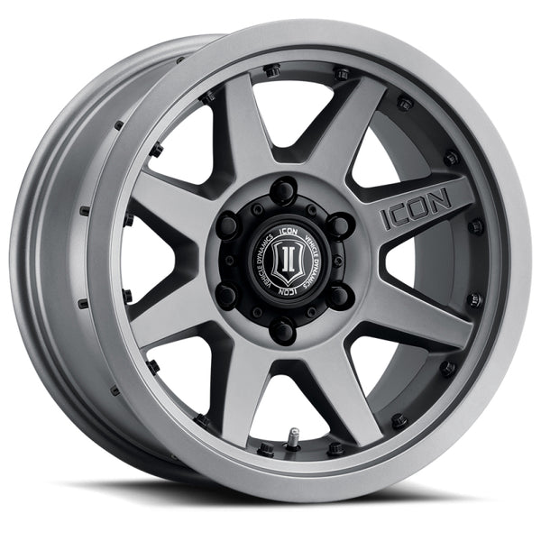 ICON Rebound Pro 17x8.5 5x4.5 ( 5X114.3 ) 0mm Offset 4.75in BS 71.5mm Bore Titanium Wheel
