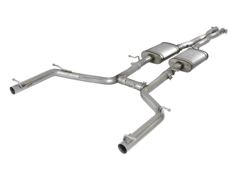 aFe MACH Force-Xp 2-1/2in 304 SS Cat-Back Exhaust 2015 - 2023 Dodge Challenger V6-3.6L - Raw Tip