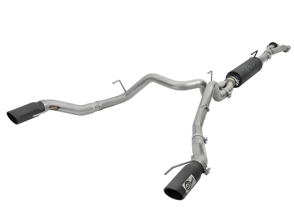 aFe MACH Force-Xp 3in to 3-1/2in 304 SS Cat-Back Exhaust w/Black Tip 2017 - 2020 Ford F-150 Raptor V6 3.5L