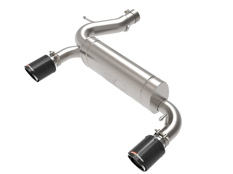 aFe Vulcan 3in 304 SS Axle-Back Exhaust 2021 + Ford Bronco L4-2.3L (t)/V6-2.7L (tt) w/ Carbon Tips