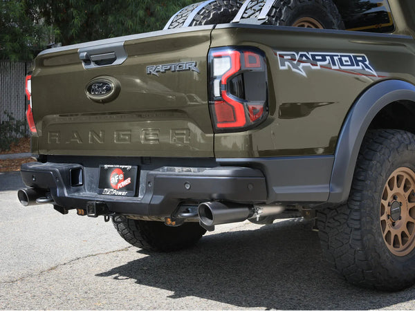 aFe Vulcan Series 3in 304SS Cat-Back Exhaust 2024 + Ford Ranger Raptor V6-3.0L (tt) w/ Black Tips