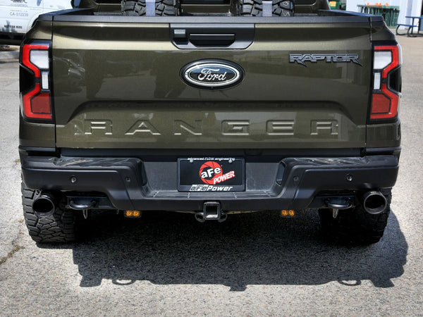 aFe Vulcan Series 3in 304SS Cat-Back Exhaust 2024 + Ford Ranger Raptor V6-3.0L (tt) w/ Black Tips