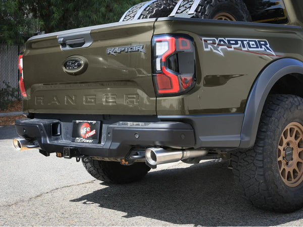 aFe 2024 + Ford Ranger Raptor Vulcan Series 3in 304 SS Cat-Back Exhaust w/ Polished Tips