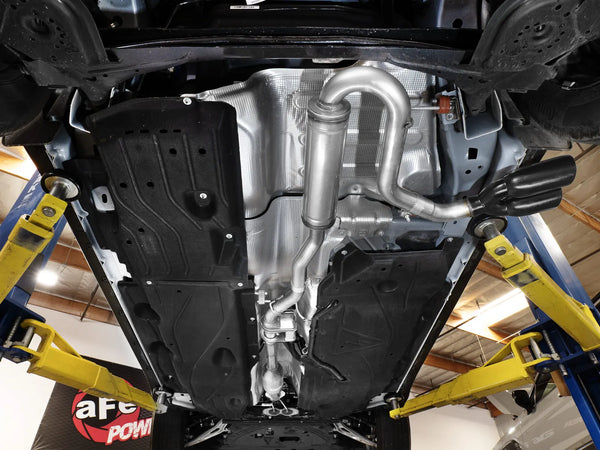 aFe Rebel Series 2-1/2in 304 Stainless Steel Cat-Back w/ Black Tip Ford Maverick 2022 - 2026 L4-2.5L FWD