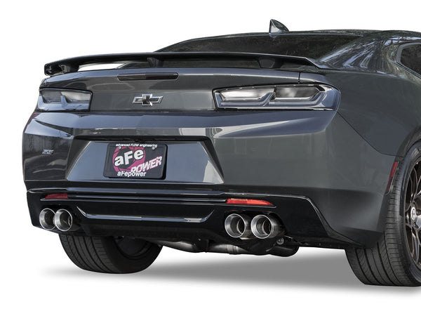 aFe MACHForce XP 3in 304 SS Axle-Back Dual Exhaust (NPP) w/ Polished Tips 2016 - 2023 Camro SS / Zl1 V8-6.2L