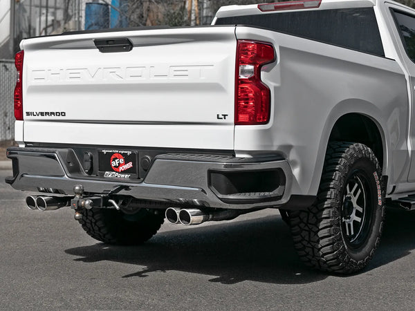 aFe Vulcan Series 3in-2-1/2in 304 SS Cat-Back 2019 - 2026 GM Silverado / Sierra 1500 V8-5.3L 4.3L w/ Polished Tips