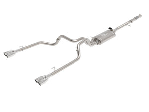 aFe Gemini XV 3in 304 SS Cat-Back Exhaust w/ Cutout 2019 - 2023 GM Silverado/Sierra 1500 V8- w/ Black Tips