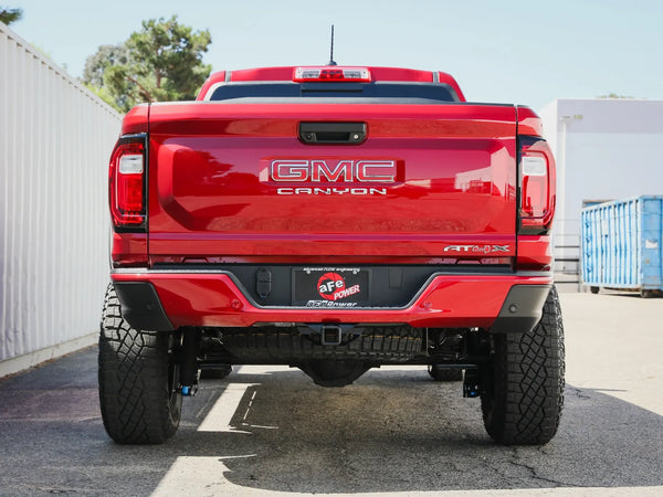 aFe 2023 + GM Colorado/Canyon Rebel Series 3 IN 304 Stainless Steel Cat-Back System w/Black Tip