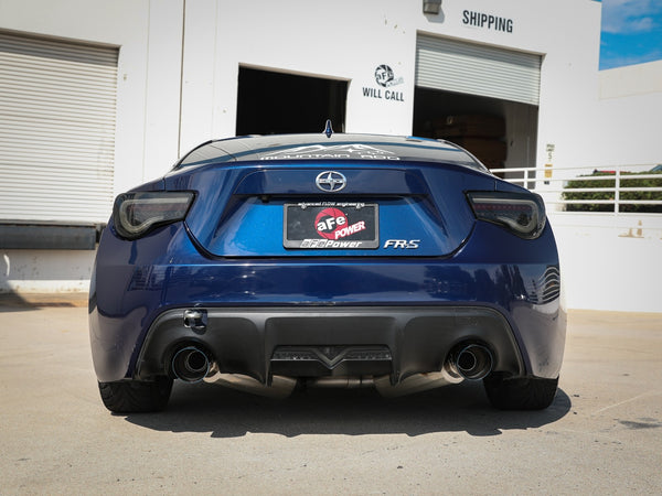 aFe Takeda Exhaust Catback 2013 - 2020 Scion FRS / Subaru BRZ / 2022 + GR86 / BRZ 304SS Blue Flame Dual Tips Exhaust